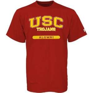    NCAA Russell USC Trojans Cardinal Alumni T shirt