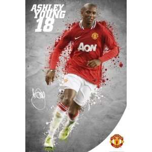   ) Manchester United Ashley Young Sports Poster Print