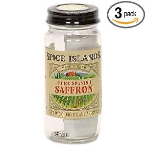 Spice Islands Hand Picked Pure Spanish Saffron, .046 Ounce Containers 