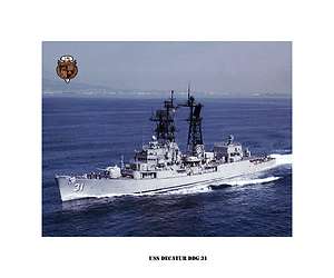 USS DECATUR DDG 31 Guided Missile Destroyer,US Naval Ship,USN Navy 