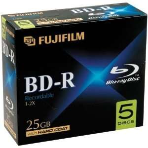  Fujifilm Media 25303605 BD R Blue Ray Disc Write Once 10MM 