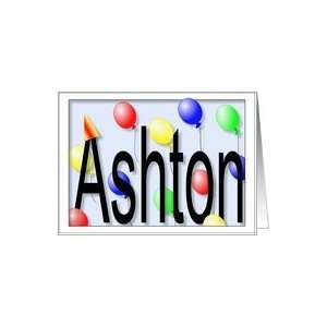  Ashtons Birthday Invitation, Party Balloons Card Toys 