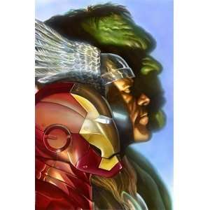   Hulk Iron Man Marvel Comics Disney Fine Art Iron Man 2: Home & Kitchen