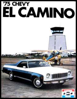 1975 Chevy Chevrolet El Camino ORIGINAL Brochure SS GM  