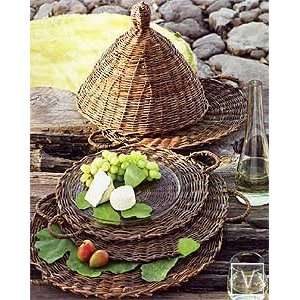 Roost Rustic Rattan and Vine Trays