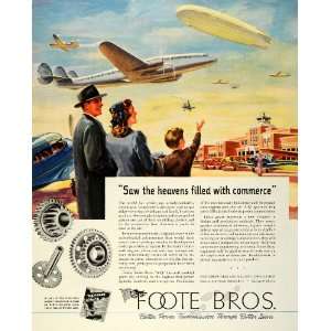   Airline Airship Dirigible Plane   Original Print Ad