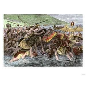  Roman Army of Julius Caesar Landing in Britain, c.55 A.D 