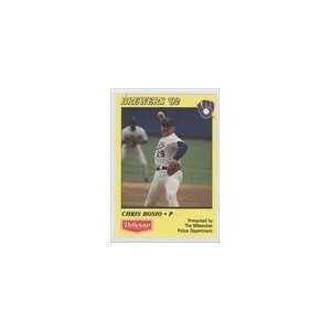  1992 Brewers Police #5   Chris Bosio Sports Collectibles