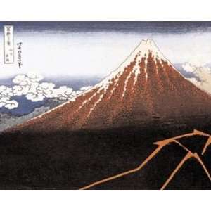  Hokusai   Black Mt Fuji HIGH QUALITY MUSEUM WRAP CANVAS 