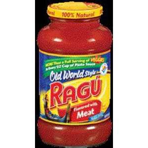 Ragu Flavored with Meat Spaghetti Sauce 26 oz (Pack of 12)  