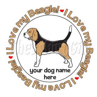   LOVE my BEAGLE Dog Pet Name Owner T shirt Animal Group Club Tee  
