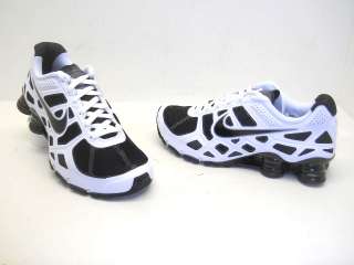 Nike Mens Shox Turbo+ 12 Running Shoe White Black Size 10.5 New  