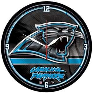  Carolina Panthers NFL Round Wall Clock: Sports & Outdoors
