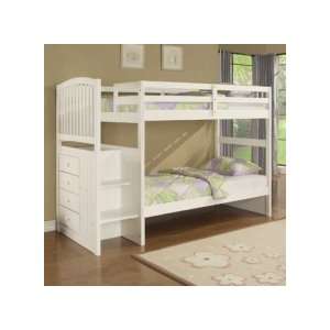 Powell Angelica Twin/Twin Step Bunk Bed:  Home & Kitchen