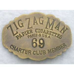  Solid Brass Zig Zag Man Charter Member Paper Cigarettes 