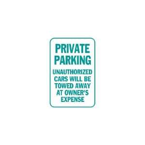   Banner   Private Parking, Unauthorized Cars Towed 