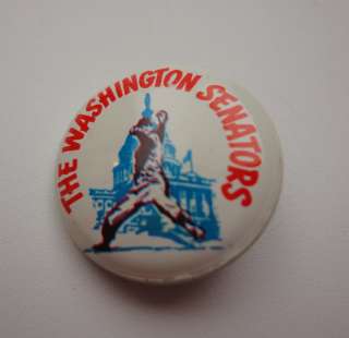   Vintage Rainier Beer Pin Button badge The Washington Senators  