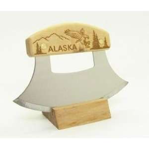   Birch Alaska Cutlery Ulu Knife Eagle Flight Mountains 