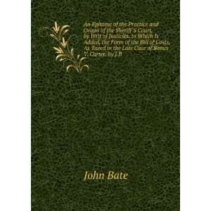   Taxed in the Late Case of Bonus V. Carter. by J.B. John Bate Books