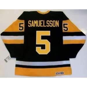  Ulf Samuelsson Pittsburgh Penguins 1991 Cup Ccm Jersey 