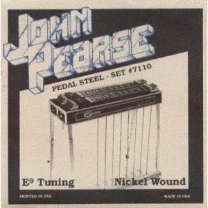  John Pearse Pedal Steel Guitar Nickel E9 Tuning, .013 