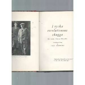   Skugga Min Vistelse I Ukraina 1913 1921 Tage Horwing Books