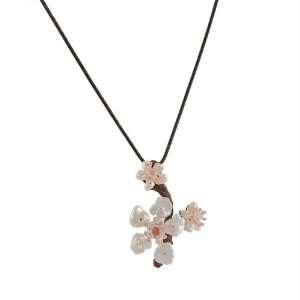  SILVER SEASONS  Cherry Blossom Pendant: Jewelry