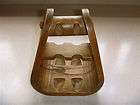Vintage Three Mountaineers wood stirrup PIPE HOLDER stand Asheville NC 