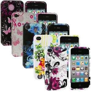5X Flower Design Hard Case Cover Accessories for Apple iPhone 4S 4G 4 