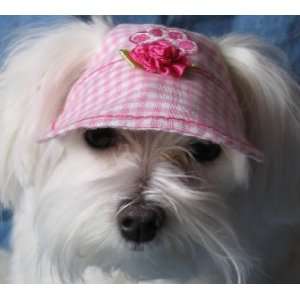 Dog Sun Visor in Pink for Dogs over 80 Lbs