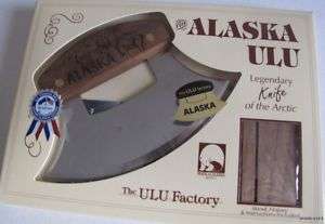 Alaska Ulu Walnut Handle Inupiat Knife CARIBOU  