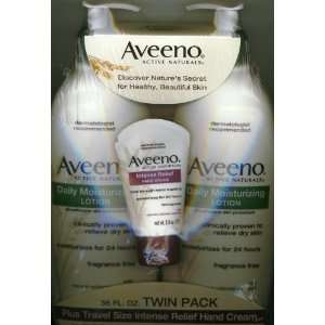 Aveeno Daily Moisturizing Lotion & Hand Cream (Twin Pak 