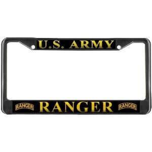  US United States Army Ranger Black Metal License Plate 