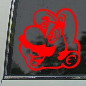  Super Mario Brothers Red Decal Car Truck Window Red 