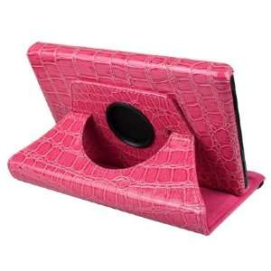  Ctech 360 Degrees Rotating Stand (Pink Crocodile) Leather 