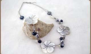 1pcs Flower Natural Shell Fashion Sweet Necklace   