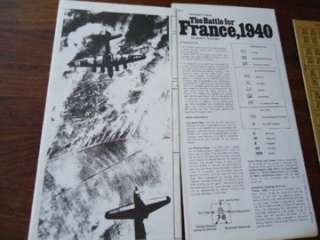   & TACTICS #27 Fall Of France 1940 WWII War GAME Unpunched  