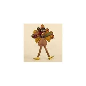   Time to Give Thanks Jolly Fabric Turkey Shelf Sitters
