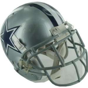 Terence Newman Helmet   Cowboys 2010 Game Worn #41 Silver Helmet 