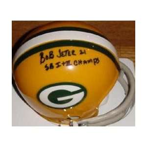 Bob Jeter (Green Bay Packers) Football Mini Helmet  Sports 