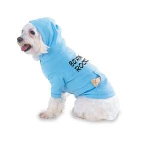  Boxing Rocks Hooded (Hoody) T Shirt with pocket for your Dog or Cat 