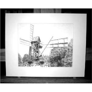 Wulff Windmill Fine Art Matted Print by Guthrie:  Home 