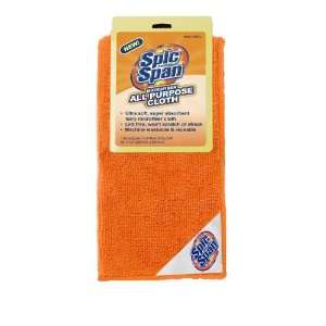 Spic and Span Kleen Maid 00823 Orange 12 x 12 All Purpose Microfiber 