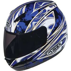  G Max GM68 Santana Helmet , Color Blue/Black/White, Size 