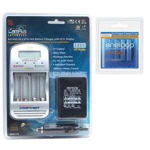  Hitech   Hitech iC 34LCD Quick Charger with 4 Pack SANYO 