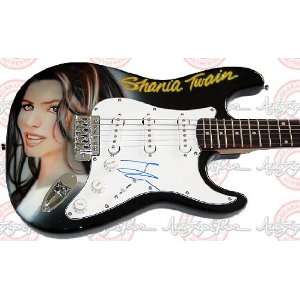  SHANIA TWAIN Autographed Airbrushed Signed Guitar PSA/DNA 