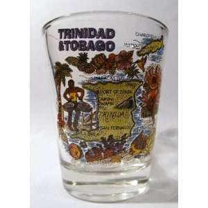 Trinidad & Tobago Map Shot Glass 