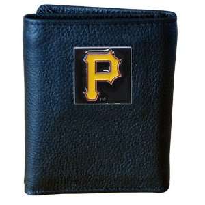  MLB Tri fold Leather Wallet   Pittsburgh Pirates Sports 
