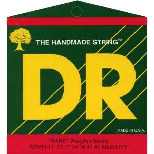 DR Strings Rare   Phosphor Bronze AcousticHex Core 13 56