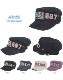 New Army Cadet Military Vintage Newsboy CAP HAT 409k  